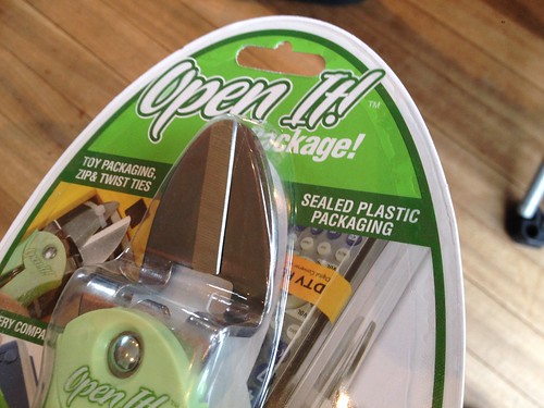 Special tool specifically for opening difficult to open sealed packaging packaged in that difficult to open sealed packaging