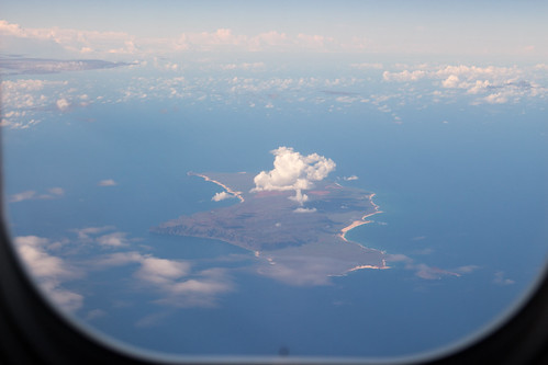 窓から見える島