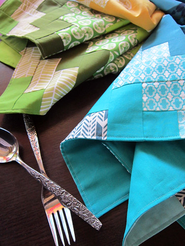 Ikat napkins for Color Intensive