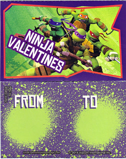 PAPER MAGIC GROUP :: Nickelodeon TEENAGE MUTANT NINJA TURTLES ; VALENTINE'S MAIL BOX x (( 2014 ))