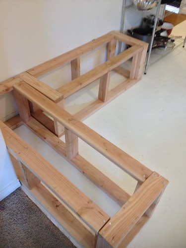 diy kitchen frame for kitchen nook benches