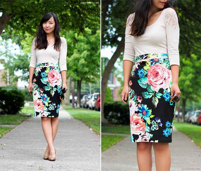how to wear neon florals for work