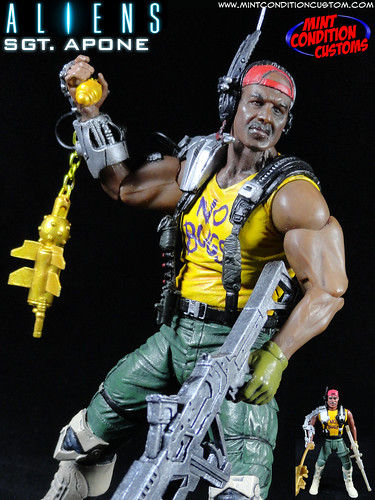 Custom Aliens Sgt. Apone (Kenner Style) NECA Action Figure