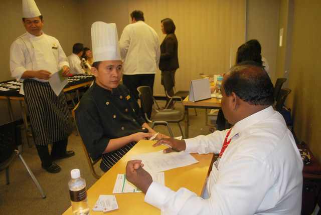 Chef's consultation with the medical officer