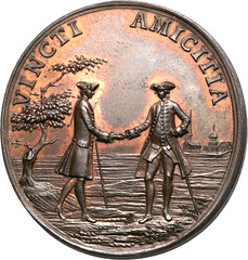 1763 Charlestown Social Club medal obverse