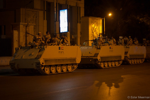 Military vehicles at Giza Zoo