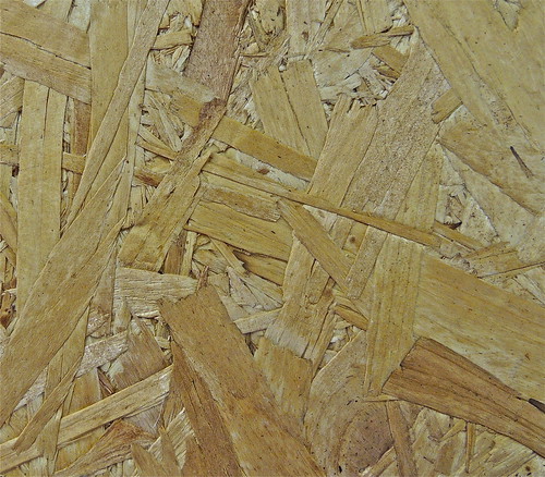OSB (Oriented Strand Board) The Shed Floor and Roof are Made of This Material by Irene's Daily Pics