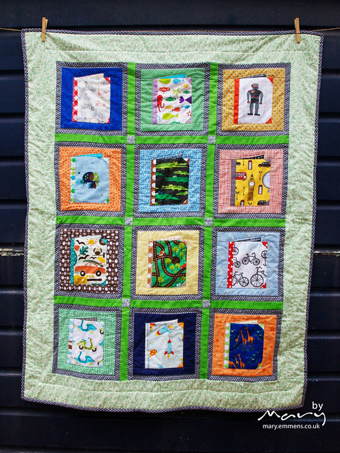 Books for baby finished quilt