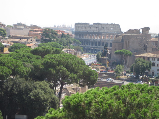 View of the Colosseum from the Wedding Cake Building