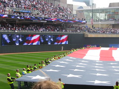 First game at Target Field, Minneapolis, MN - April 12, 2010