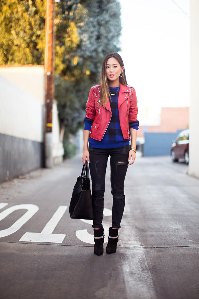 song-of-style-red-leather-jacket-distressed-skinny-jeans-2