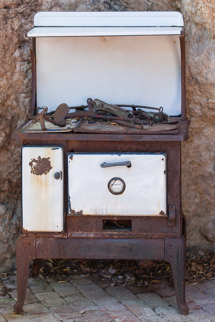 Abandoned Stove in the Desert