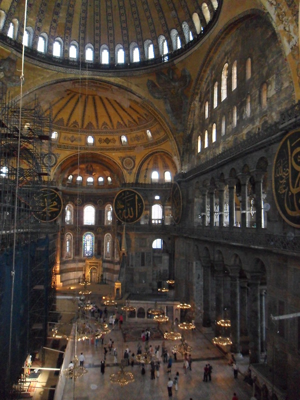 Interior de Santa Sofía, en Estambul.