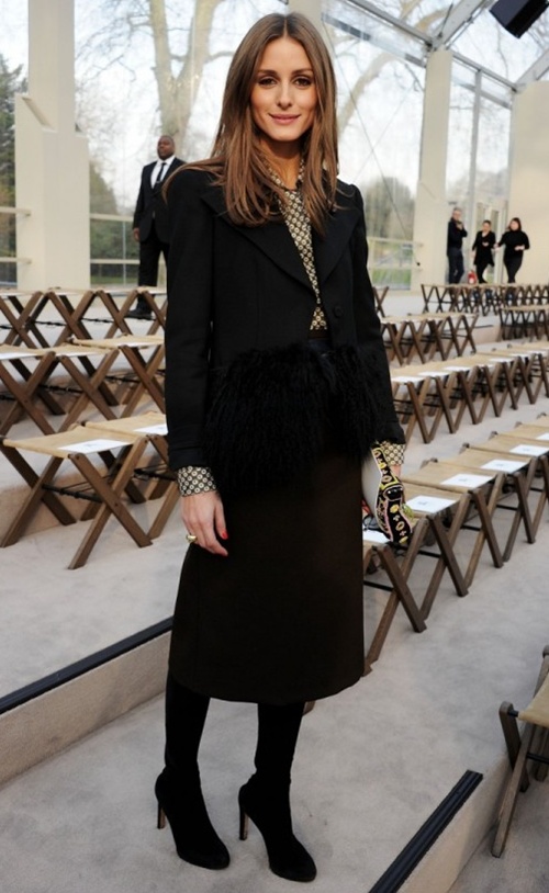 5 Olivia Palermo wearing Burberry at the Burberry Prorsum Womenswear Autumn Winter 2013 Show