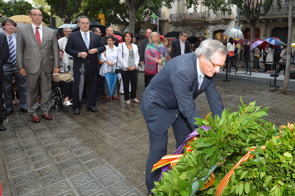 L'alcalde de Barcelona, Xavier Trias, ha participat als actes institucionals de celebració de la Diada.
