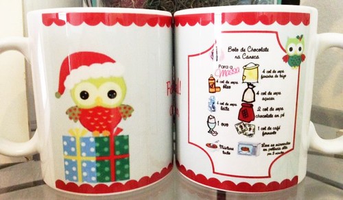 Caneca personalizada de Natal by by Luciana Godoy - Lembrancinhas Personalizadas