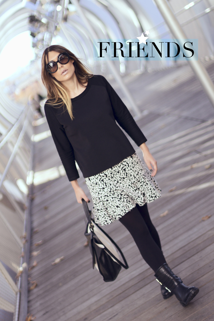 street style barbara crespo friends leopard print skirt peplum hem fashion blogger outfit