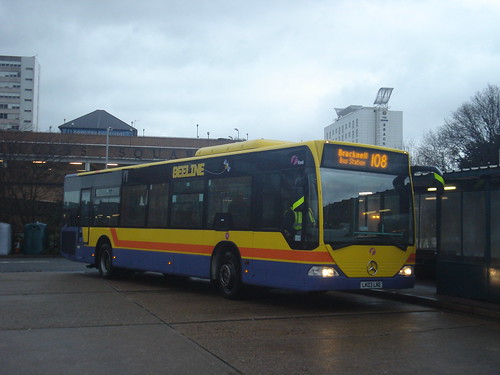 First Beeline 64018 on Route 108, Bracknell Bus Station