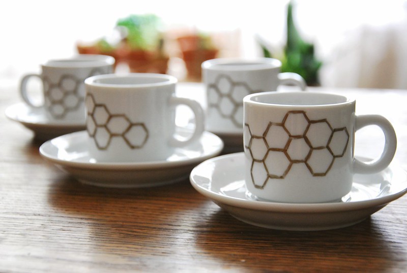 DIY honeycomb espresso cups