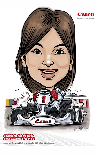digital live sketching for Canon Karting Challenge 2013 on Samsung Galaxu Note 10.1