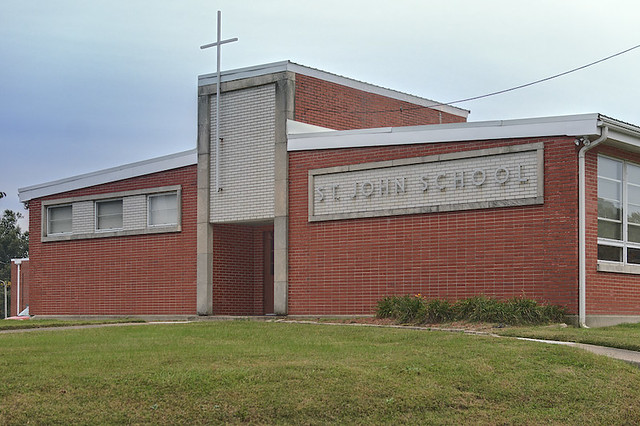 Saint John the Evangelist Roman Catholic Church, in Paducah, Kentucky, USA - school