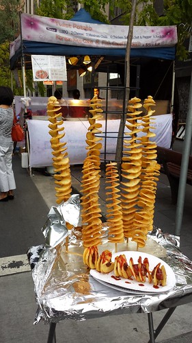 Chinatown Night Market: Spiral Potato On A Stick