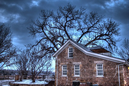 Bear Creek Stone House at Winter