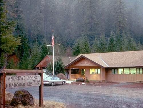 This is an image of the U.S. Department of Agriculture (USDA) U.S. Forest Service Pacific Northwest Research Station in H.J. Andrews Experimental Forest near Portland, OR. USDA photo.