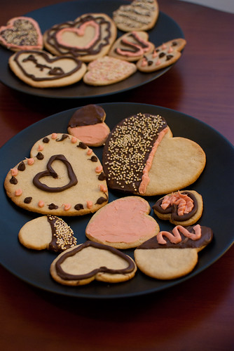 Valentine's Day vegan sugar cookies