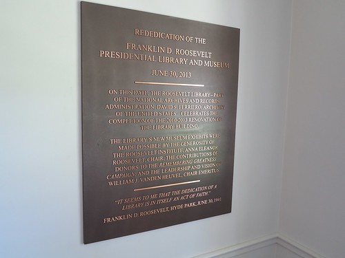 fdr presidential library plaque