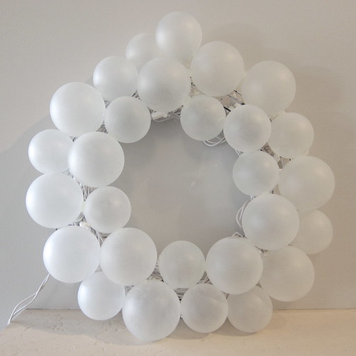 Iron Craft '13 Challenge #22 - Lit Frosted Ball Wreath