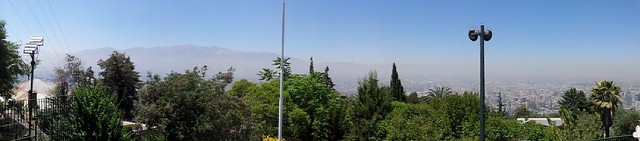 panorama of santiago de chile