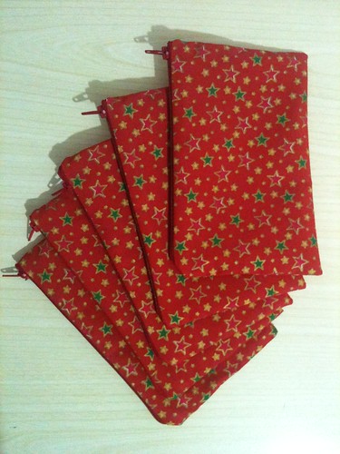 Zipped pouches - finished!