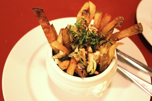 poutine with fried brussel sprouts