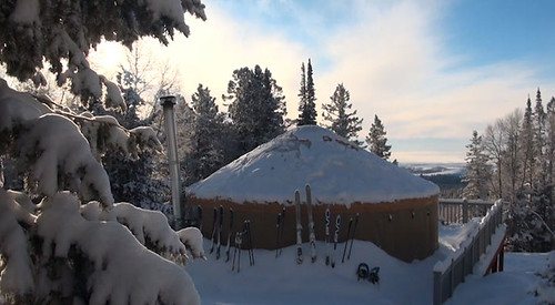 The tranquility of winter camping is ideal at the Grizzly Ridge yurt on the Ashley National Forest in Utah. Numerous hiking, biking and off-road trails crisscross the area. (U.S. Forest Service)