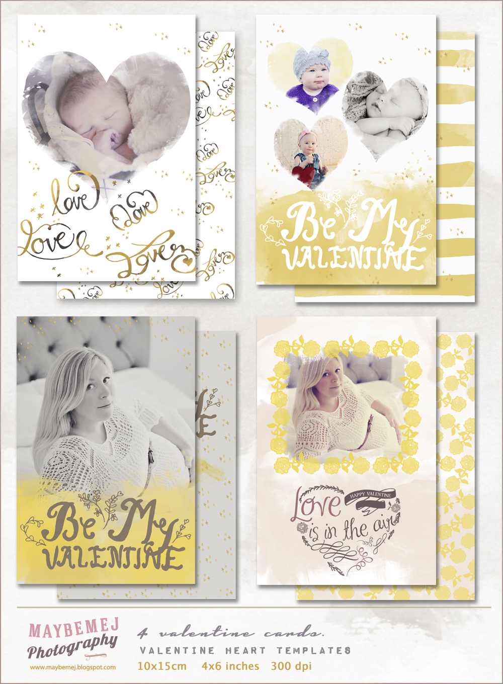 valentine card template / overlay