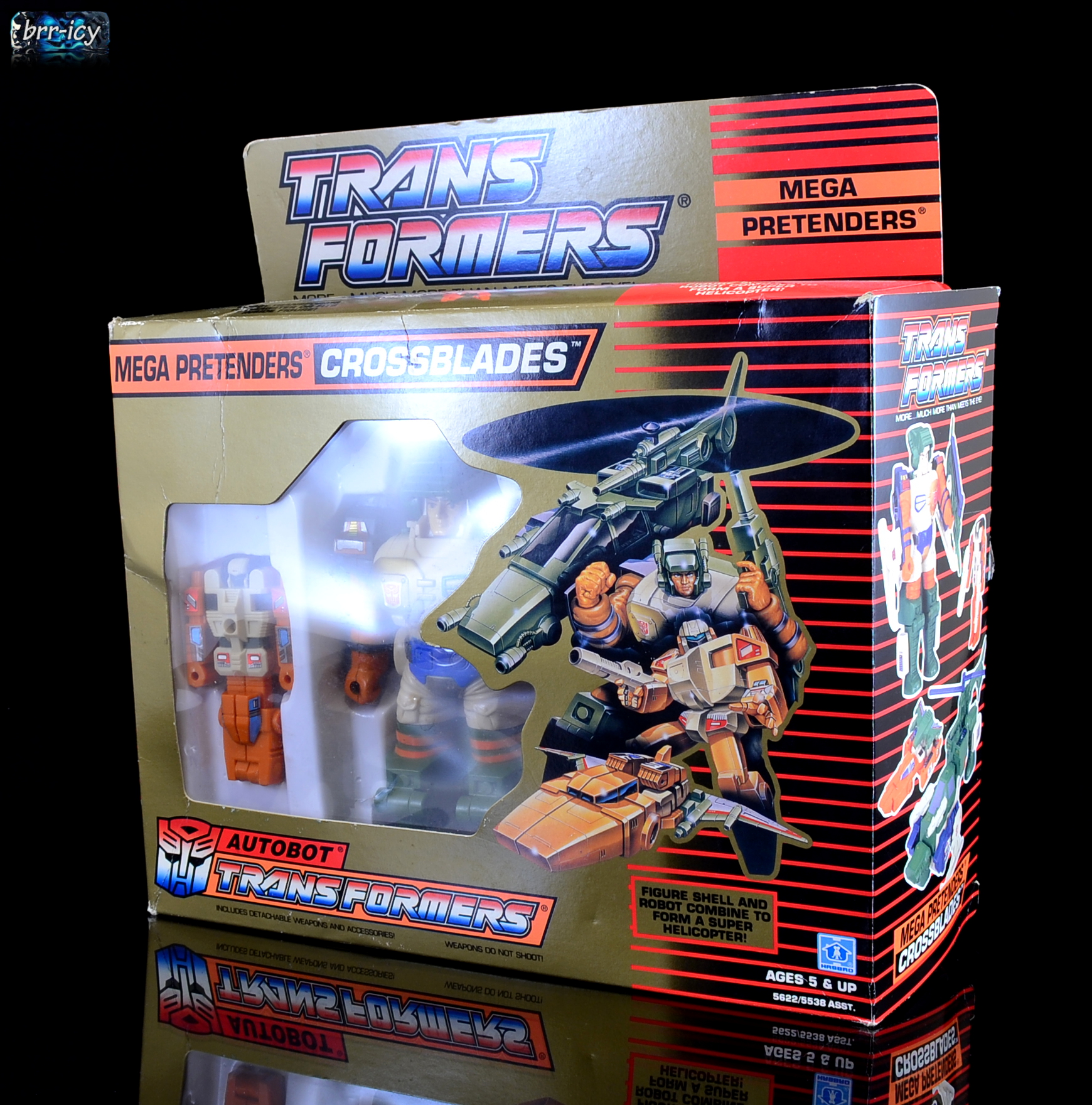 Brr-icy's Transformers Reviews: Mega Pretenders: Thunderwing, Vroom, and  Crossblades. With a friend.