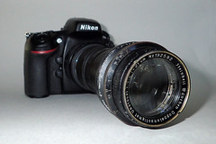 Nikon D800 with Steinheil Doppelanastigmat Unofocal 21cm