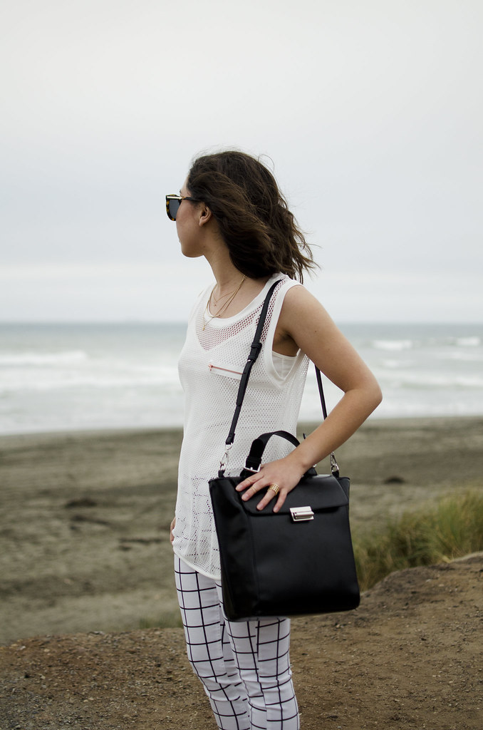 zara bag, black satchel, mesh shirt, how to style, san francisco fashion blog