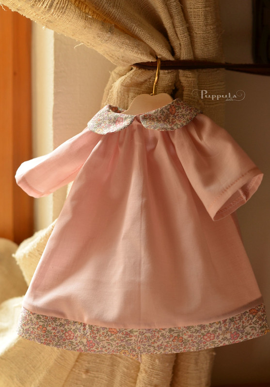 Cotton dress for a 12 inch doll