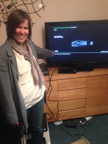 though @elemming may have lost the race with the delivery but she beat the mandatory software patch #xboxone