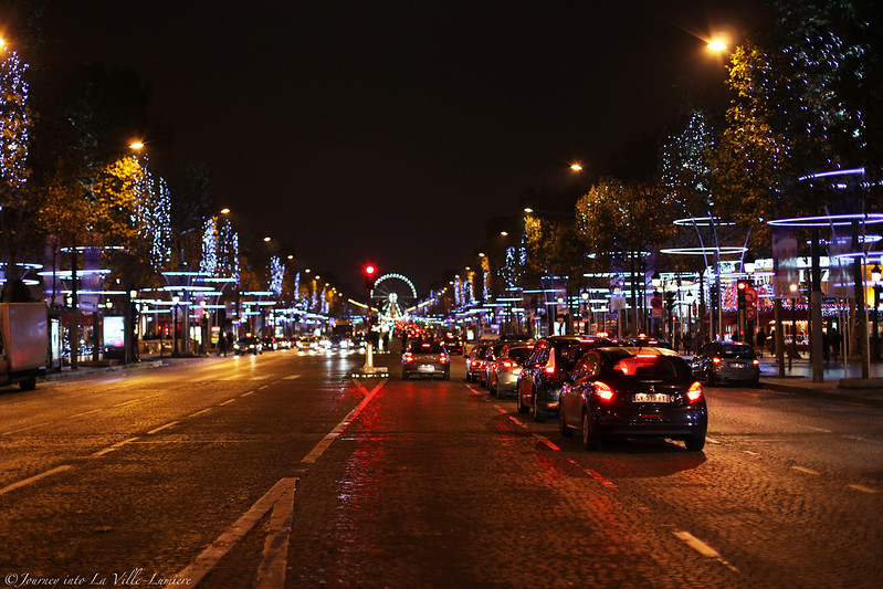 Midnight at Avenue des Champs-Élysées