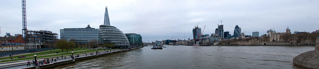 Panorama depuis le Tower Bridge