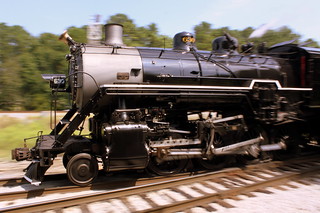 Steam Train Panning - Southern #630 at TVRM Railfest 2013