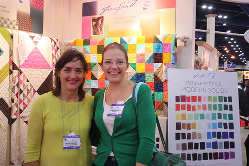 Denyse Schmidt and me at her booth