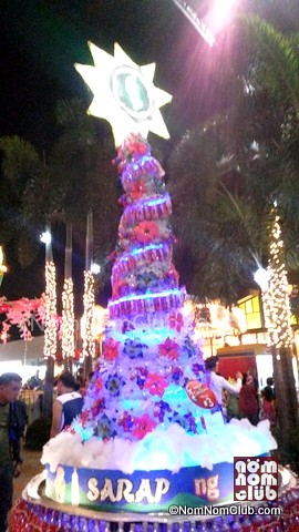 PLM's proud C2 Christmas Tree at night