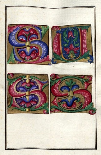 008-Álbum de las iníciales medievales -fol 38r- Biblioteca Nacional de Polonia