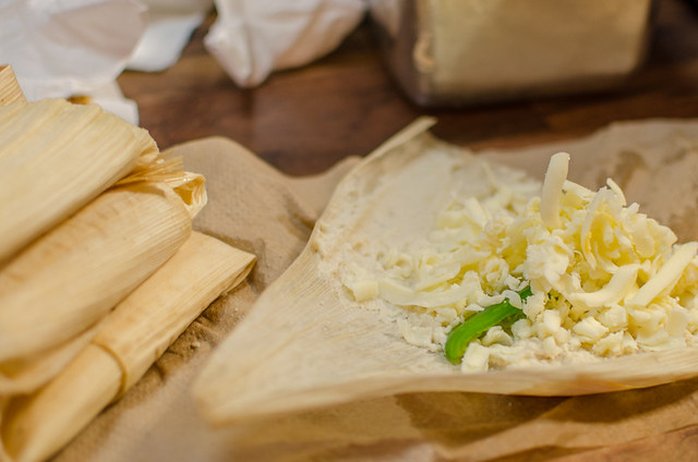 Making jalapeno cheese tamales