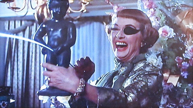 Bette Davis with an eyepatch