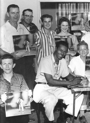 Chuck Berry with Fans, 1957